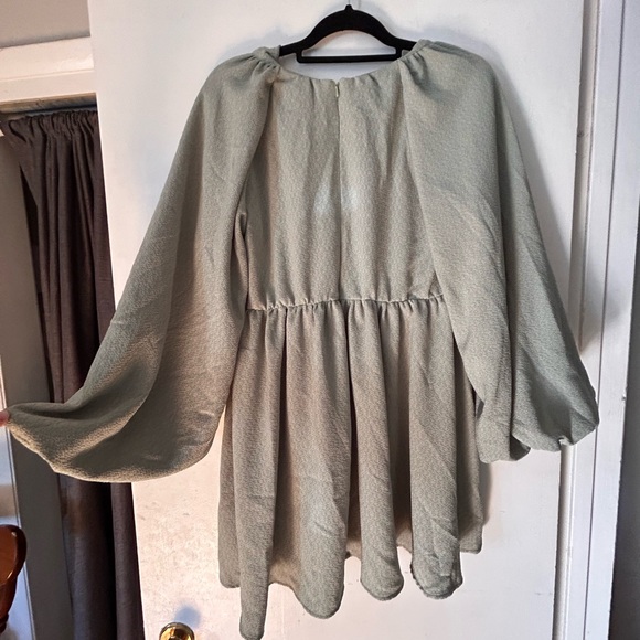 ASOS Design Textured Mini Smock Dress - Picture 4 of 4